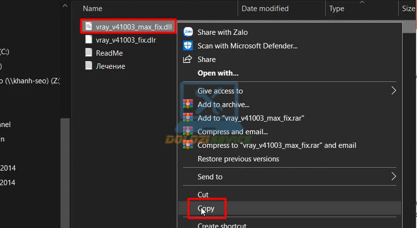 Sao chép file theo hướng dẫn