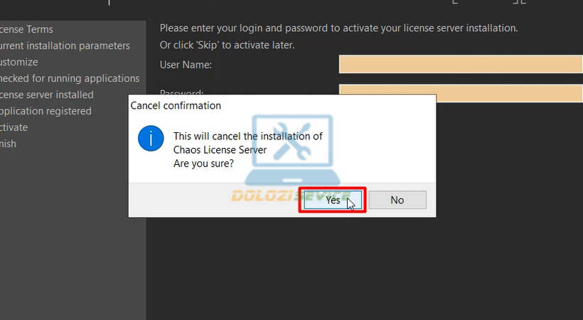 Hướng Dẫn Cài Đặt Vray cho 3ds Max 2015 - Tải Ngay! 13 Chọn Yes