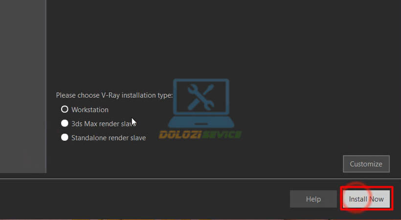 Hướng Dẫn Cài Đặt Vray cho 3ds Max 2015 - Tải Ngay! 7 Chọn Install Now