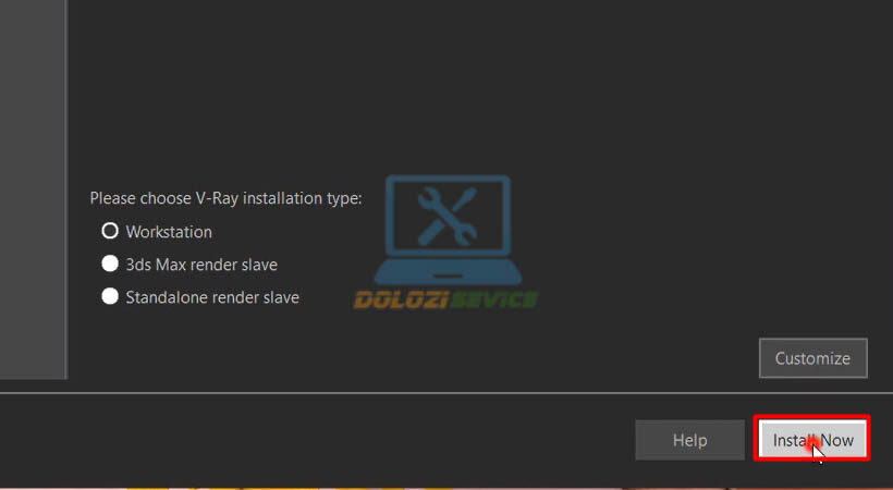 Chọn 'Install Now'.