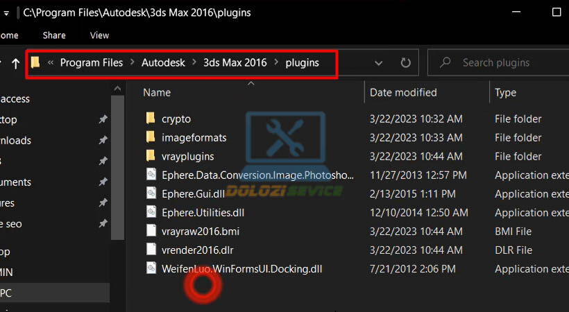 Tìm vị trí file.