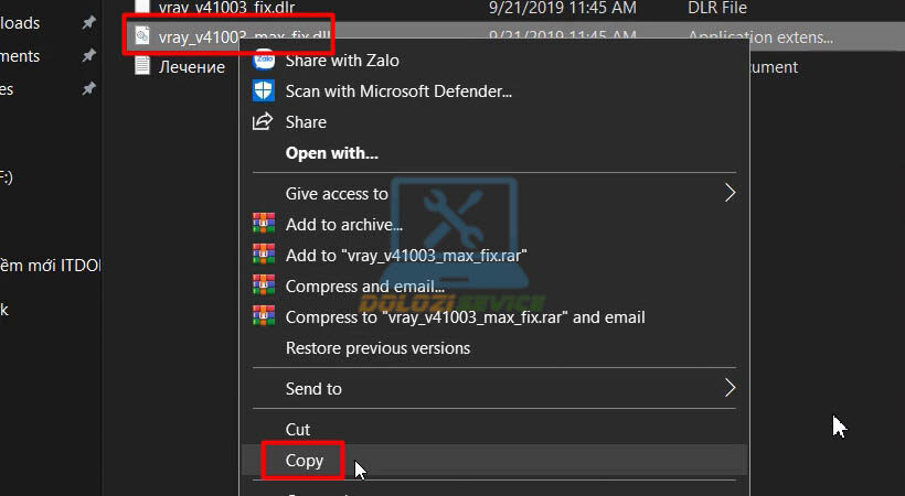 Tiếp tục copy file