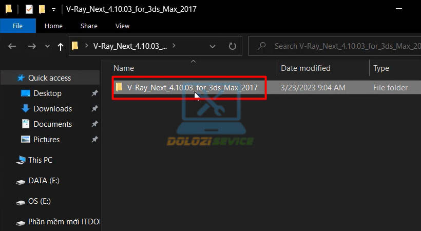 Mở file cài đặt phần mềm