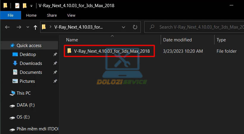 Mở tệp cài đặt Vray for 3ds max 2018