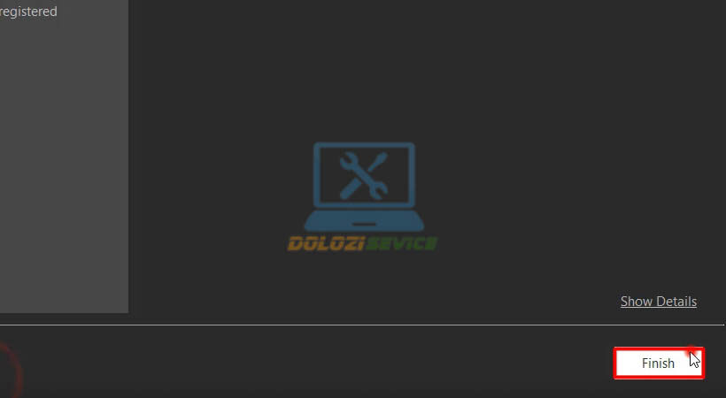 Chọn Finish kích hoạt Vray