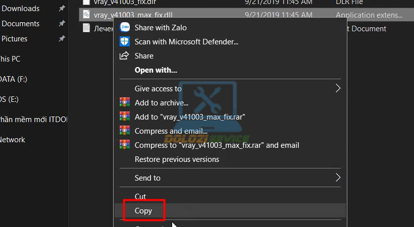 Tiếp tục copy file