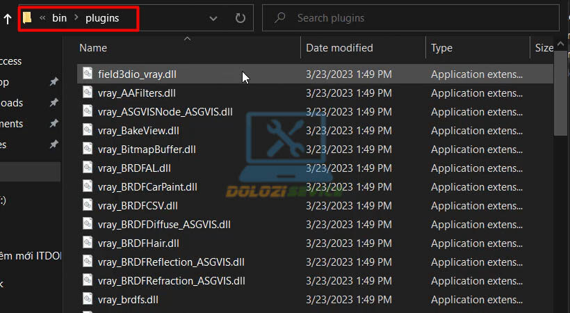 Mở vị trí file khác